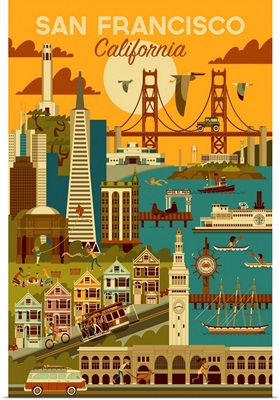 San Francisco, California - Geometric
