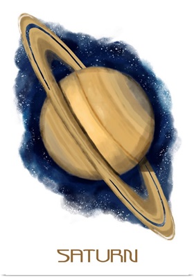Saturn - Watercolor