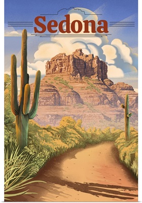 Sedona, Arizona - Bell Rock Lithograph