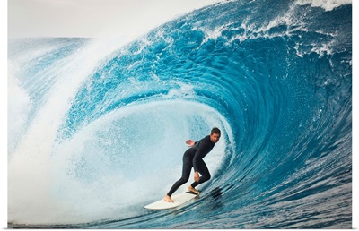 Surfer in Perfect Wave