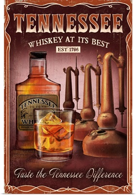 Tennessee - Whiskey Vintage Sign