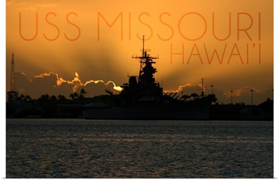 USS Missouri, Sunset