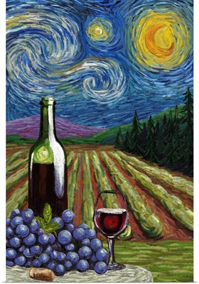 Vineyard - Starry Night