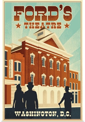 Washington, DC - Fords Theatre - Lithograph