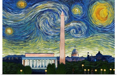 Washington DC - Starry Night City Series