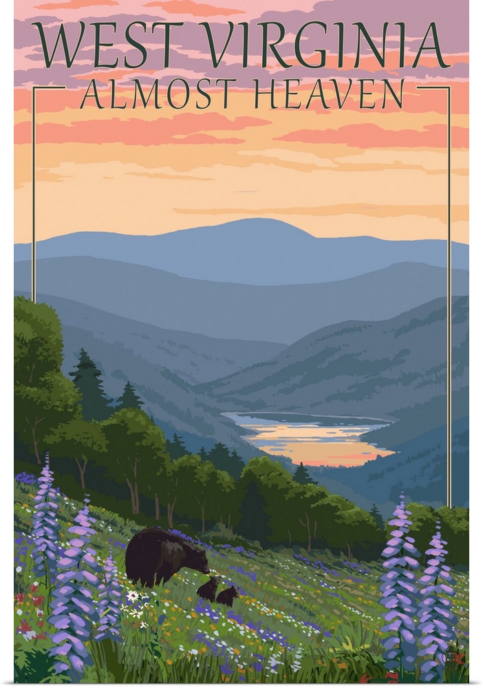 West Virginia - Almost Heaven - Bears & Spring Flowers