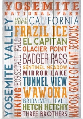 Yosemite National Park - Typography