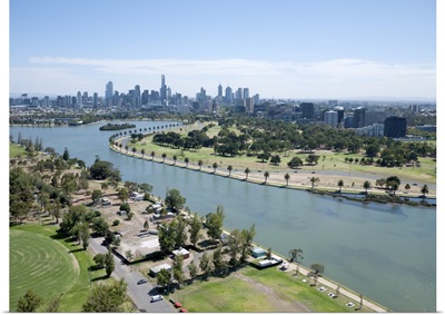 Albert Park, Melbourne, Australia - Aerial Photograph