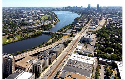 Boston University, Masachusetts (MA) - Aerial Photograph
