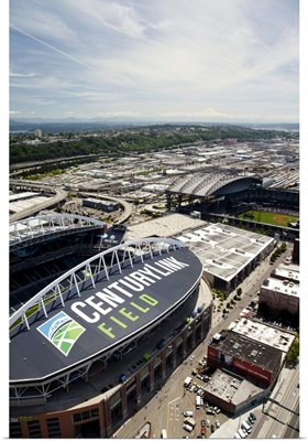 Century Link Field, Home of the Seahawks, WA, USA - Aerial Photograph