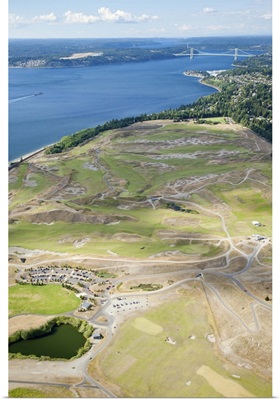 Chambers Bay Golf Course, University Place, WA, USA - Aerial Photograph