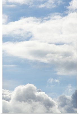 Cirrocumulus Clouds Above Stratocumulus Clouds - Aerial Photograph