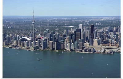 City Skyline August 2012, Toronto, Canada - Aerial Photograph