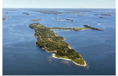 Cliff Island, Portland, Maine, USA - Aerial Photograph