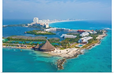 Club Med Hotel,Cancun, Mexico - Aerial Photograph