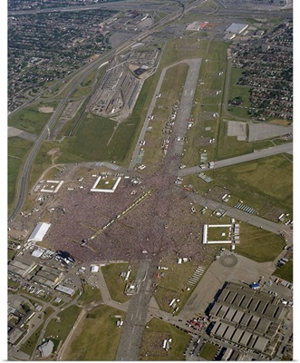 Downsview Airport SARS Concert, Downsview, Canada - Aerial Photograph