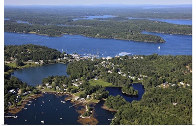 East Boothbay, Maine, USA - Aerial Photograph