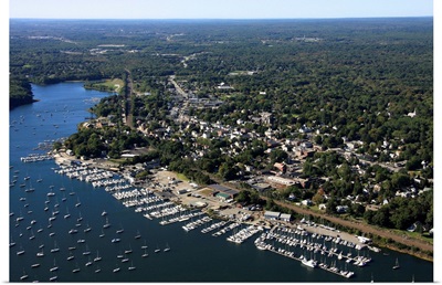 East Greenwich Yacht Club, East Greenwich, Rhode Island - Aerial Photograph
