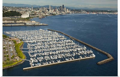 Elliott Bay Marina, Seattle, WA, USA - Aerial Photograph