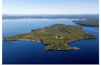 Frye Island, Maine, USA - Aerial Photograph