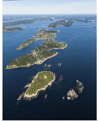 Jaquish Island, Harpswell, Maine, USA - Aerial Photograph