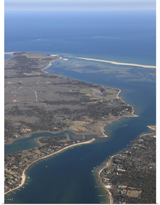 Katama Bay, Martha's Vineyard, Massachusetts, USA - Aerial Photograph
