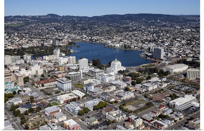 Lake Merritt, Oakland, California, USA - Aerial Photograph