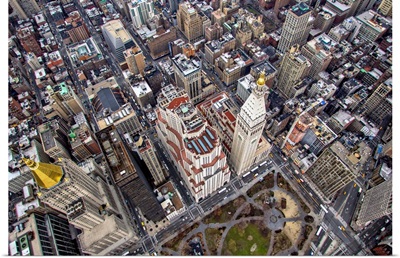 Madison Square Park, New York City - Aerial Photograph