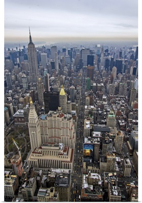 Madison Square Park, New York City, USA - Aerial Photograph