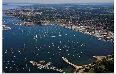 Newport Harbor, Newport, Rhode Island - Aerial Photograph
