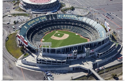 Oakland Raiders Stadium, Oakland, California - Aerial Photograph