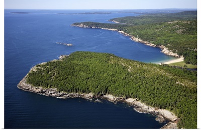 Otter Cliffs, Acadia National Park, Maine, USA - Aerial Photograph