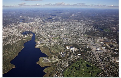 Pawtucket, Providence, Rhode Island, USA - Aerial Photograph