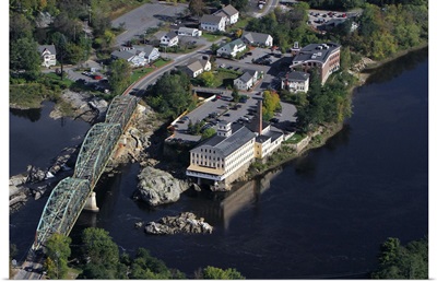 Pejepscot Paper Company, Topsham, Maine, USA - Aerial Photography