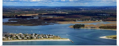 Pine Point And Nonesuch River, Scarborough, Maine - Aerial Photograph