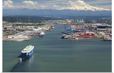 Port of Tacoma, Tacoma, WA, USA - Aerial Photograph