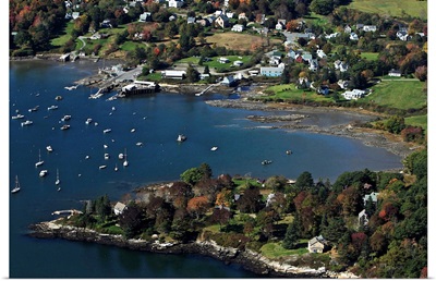 Round Pond, Maine - Aerial Photograph