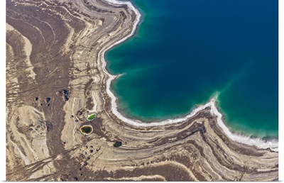 Sinkholes In Northern Dead Sea Area, Dead Sea - Aerial Photograph