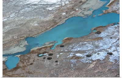 Sinkholes In Northern Dead Sea Area, Dead Sea, Israel - Aerial Photograph