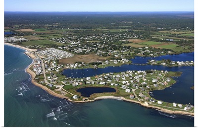 South Kingstown Town Beach, Matunuck, Rhode Island, USA - Aerial Photograph