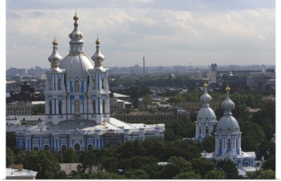 The Smolny convent cathedral is the gem of Russian architecture