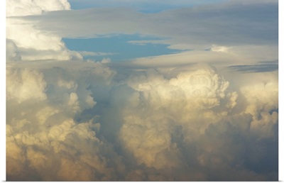 Thunderstorms At Sunset - Aerial Photograph