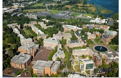University of Washington Campus, Seattle, WA, USA - Aerial Photograph