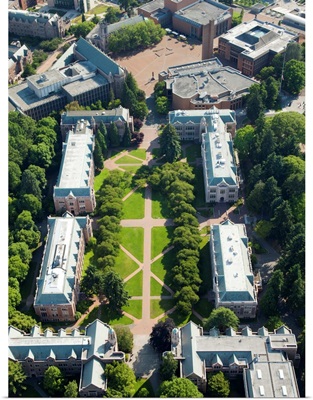 University of Washington Campus, Seattle, Washington - Aerial Photograph