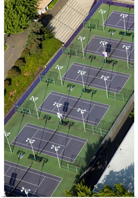 University of Washington Tennis Courts, Seattle - Aerial Photograph