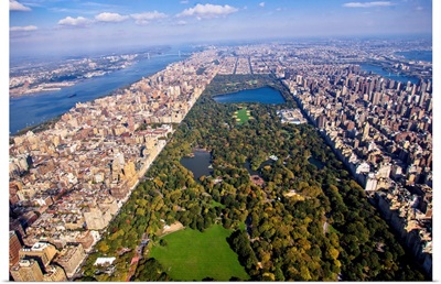 Upper West Side, Central Park, New York City - Aerial Photograph