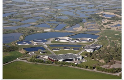 Water Recycling Plant, Guerande, France - Aerial Photograph