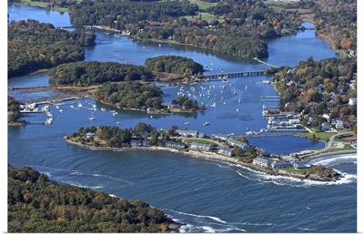 York Harbor, York, Maine, USA - Aerial Photograph