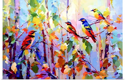 Colorful Birds Chirping