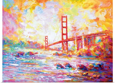 Golden Gate Bridge, View From Marshall's Bridge In California